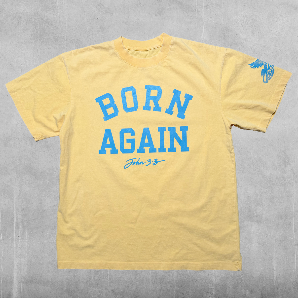 Born Again Soft yellow T Shirt