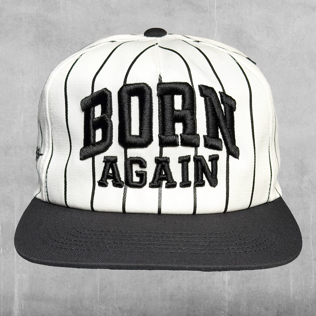 Born Again Striped Baseball Cap