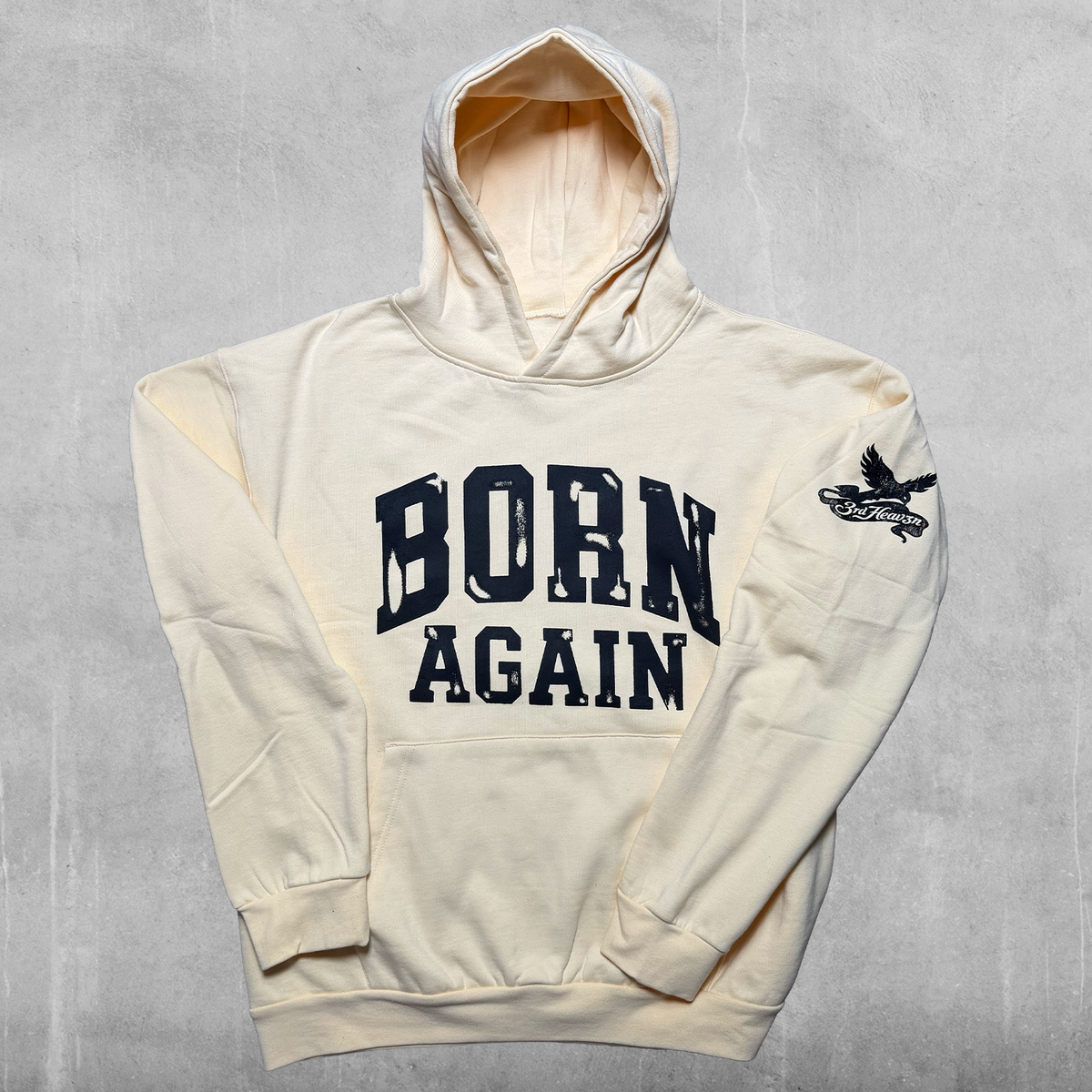 Born Again Vintage Cream Hoodie