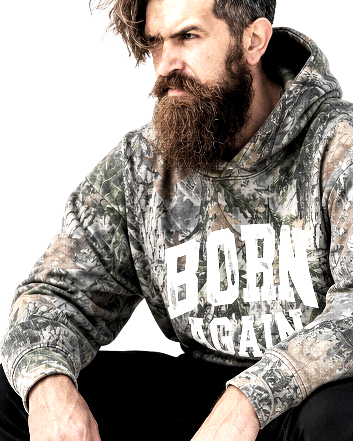 Born Again Vintage Camo Hoodie