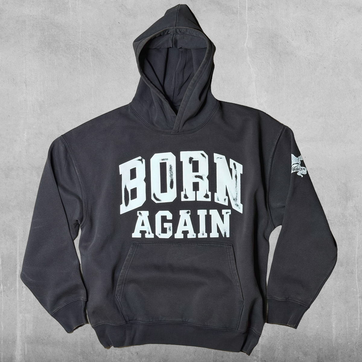 Born Again Vintage Black Hoodie