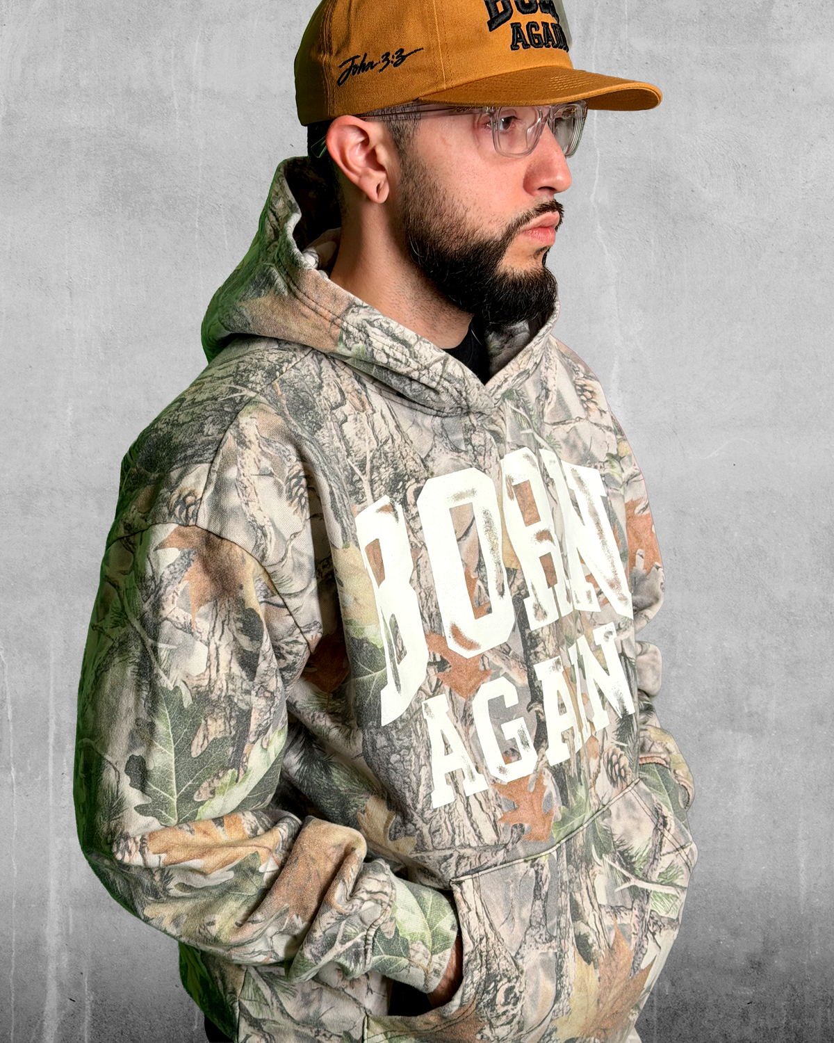 Born Again Vintage Camo Hoodie