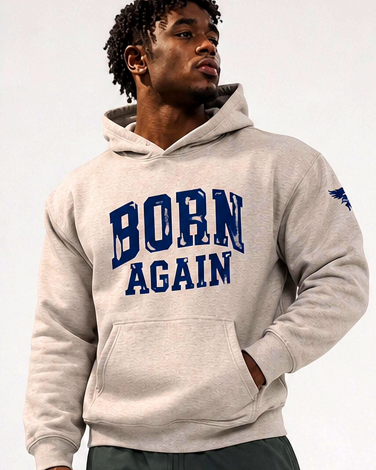 Born Again Vintage Grey Hoodie