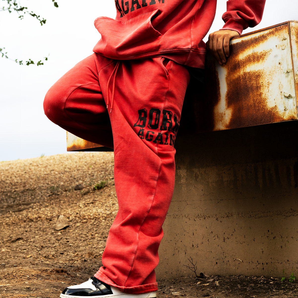 Born Again Vintage Red Sweatpants
